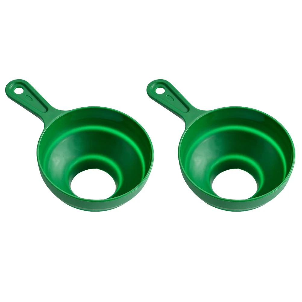 

2pcs Foldable Wide Mouth Funnel Pp Collapsible Liquid Transfer Tool For Kitchen Oil Jam Fruit Dispensing Home Use Practical