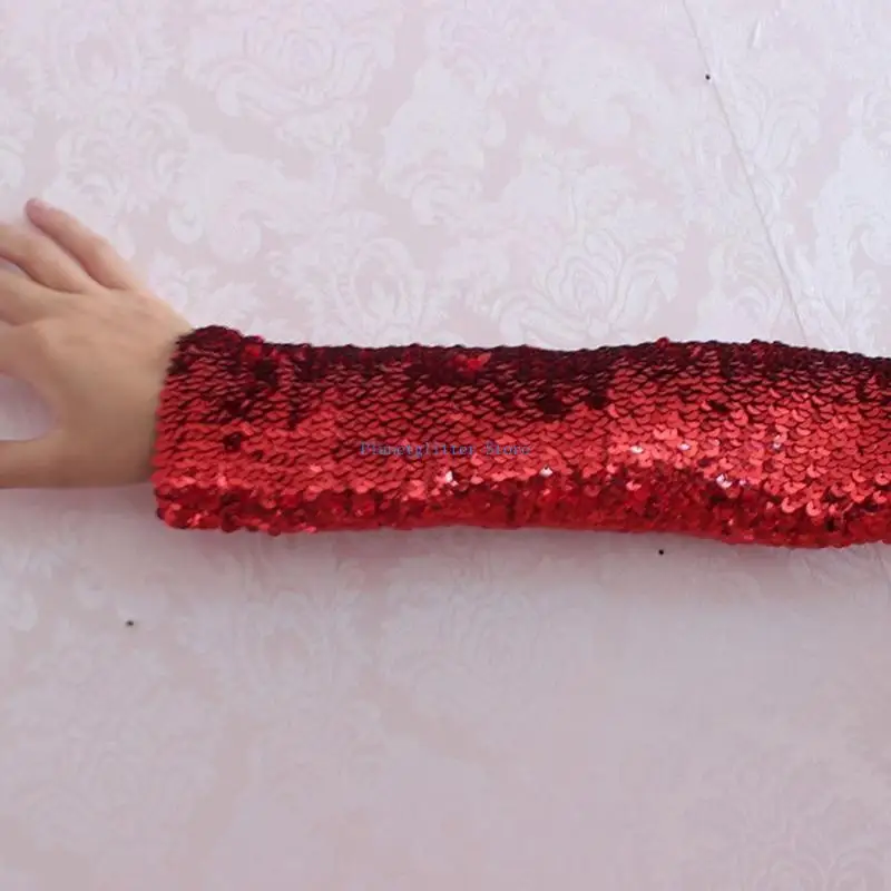 652b 2pcs thời trang sequins tay áo tay áo lễ hội tay áo dài tay
