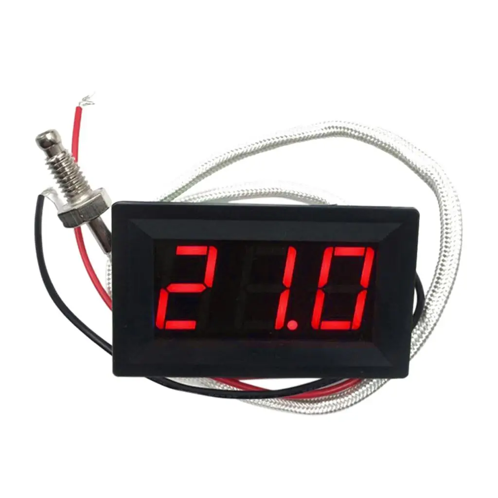 LED Temperature Meter Digital Thermocouple Panel Gauge Wide Range Minus 30 to 800 for Oven Kiln and Lab Use