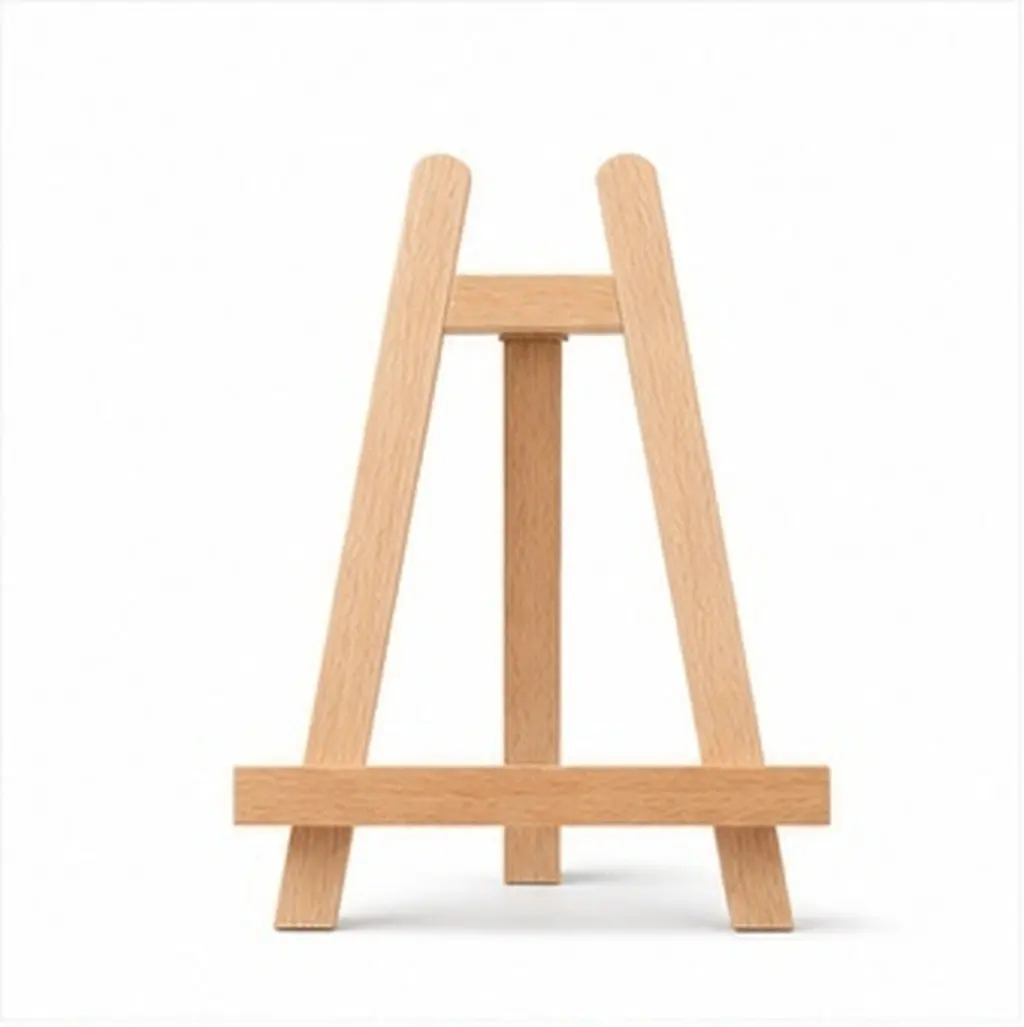 27.5cm Natural Wood Mini Easel Compact Tripod Display Stand Elegant Art Easel for Paintings Photographs Drawings Studio Work
