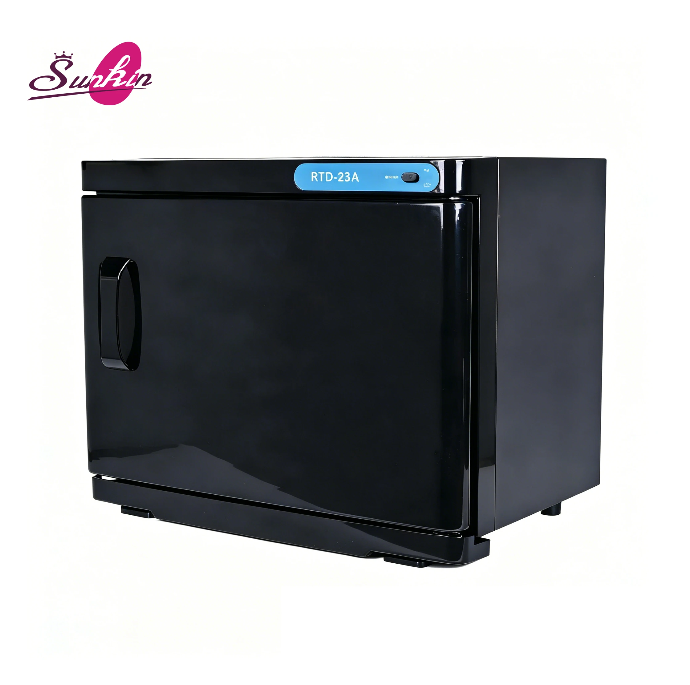 SUNKIN Hot Selling 23L Black Model Towel Sterilizer Professional Electric Towel Warmer Cabinet for Hair Salon