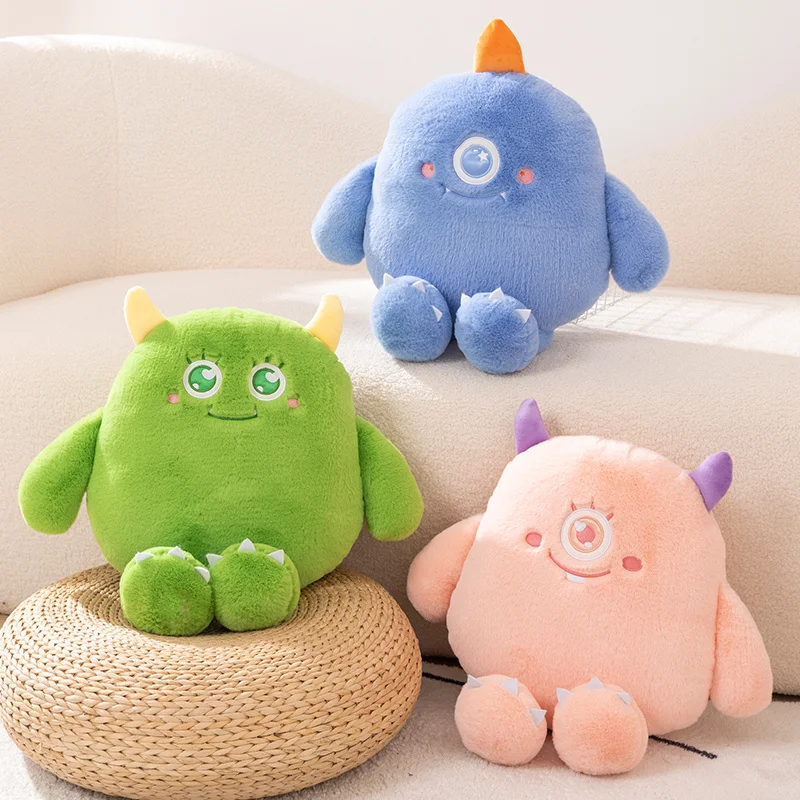 

50cm Cartoon Alien Monster Plush Throw Pillow Toy Anime Little Demon Stuffed Plushies Doll Cute Soft Kids Toys for Girls Gifts