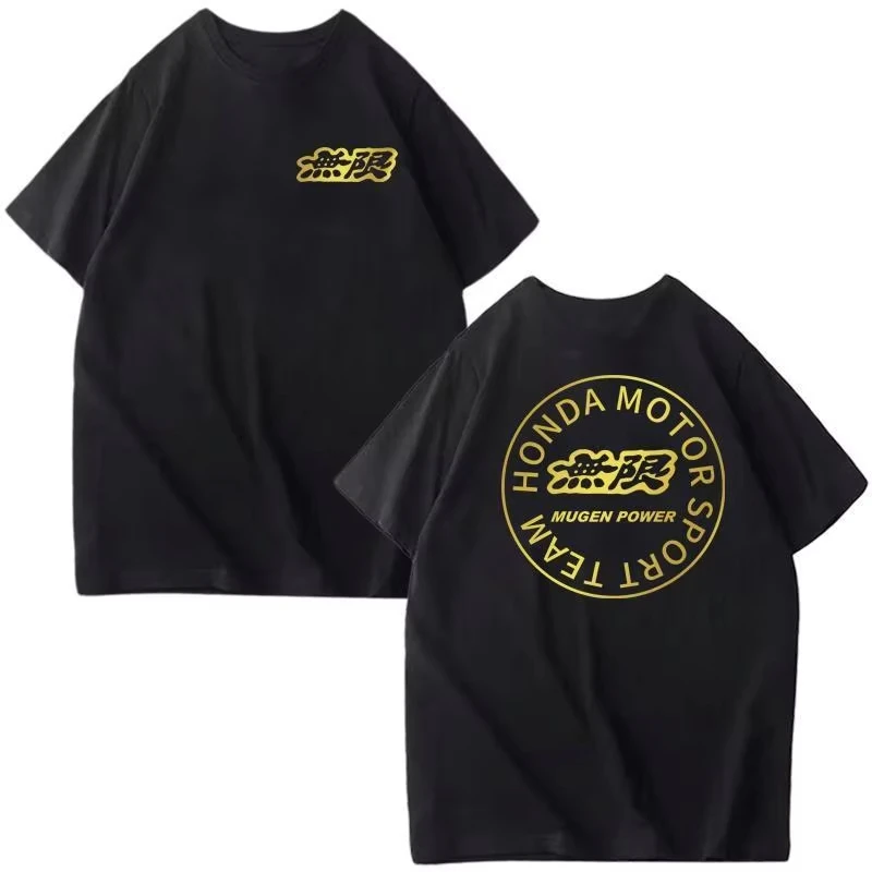 

Летняя мотоциклетная работа Honda, мужская и женская футболка с короткими рукавами для бездорожья, модификация автомобиля, неограниченные периферийные топы Mugen