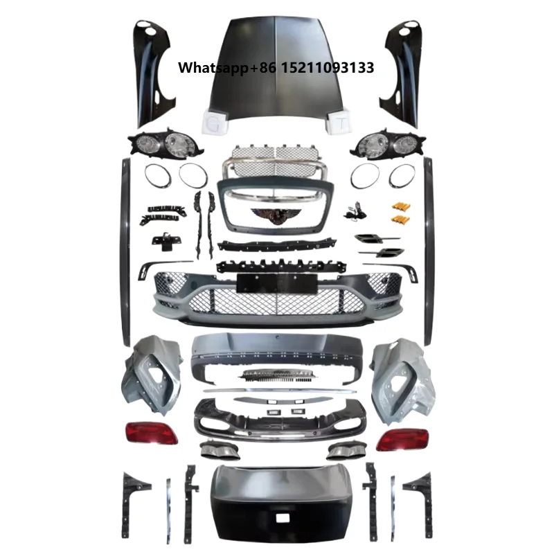 High Quality Facelift Body Kit for Flying Spur Front Rear Bumper Grille Headlight Tail Lights PP Car Parts