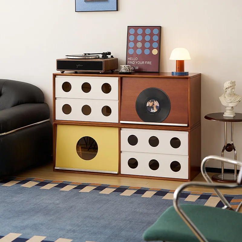 

Solid wood bookcase household module combination storage cabinet display cabinet