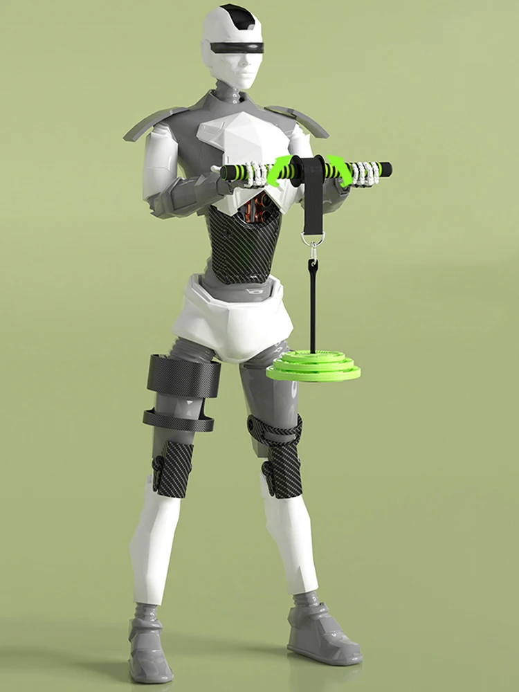 Wrist Forearm Blaster Arm Muscle Strength Trainer Exerciser Forearm Roller with Hand Grip Fitness Equipment Home Gym Workout