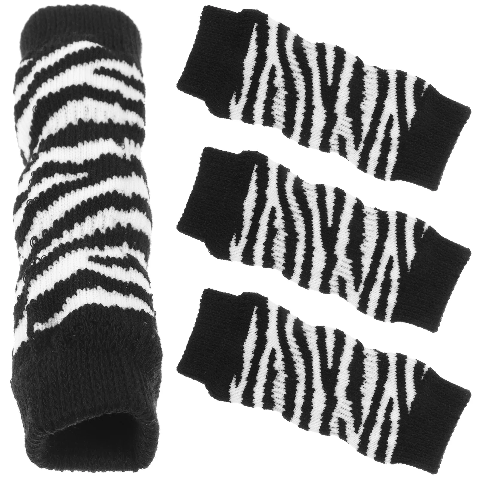 

4 Pcs Leg Warmers Anti dirty Wear resistant Foot Protectors Soft Cotton Socks Adorable Socks Small Dog Leggings Pet Supplies Dog