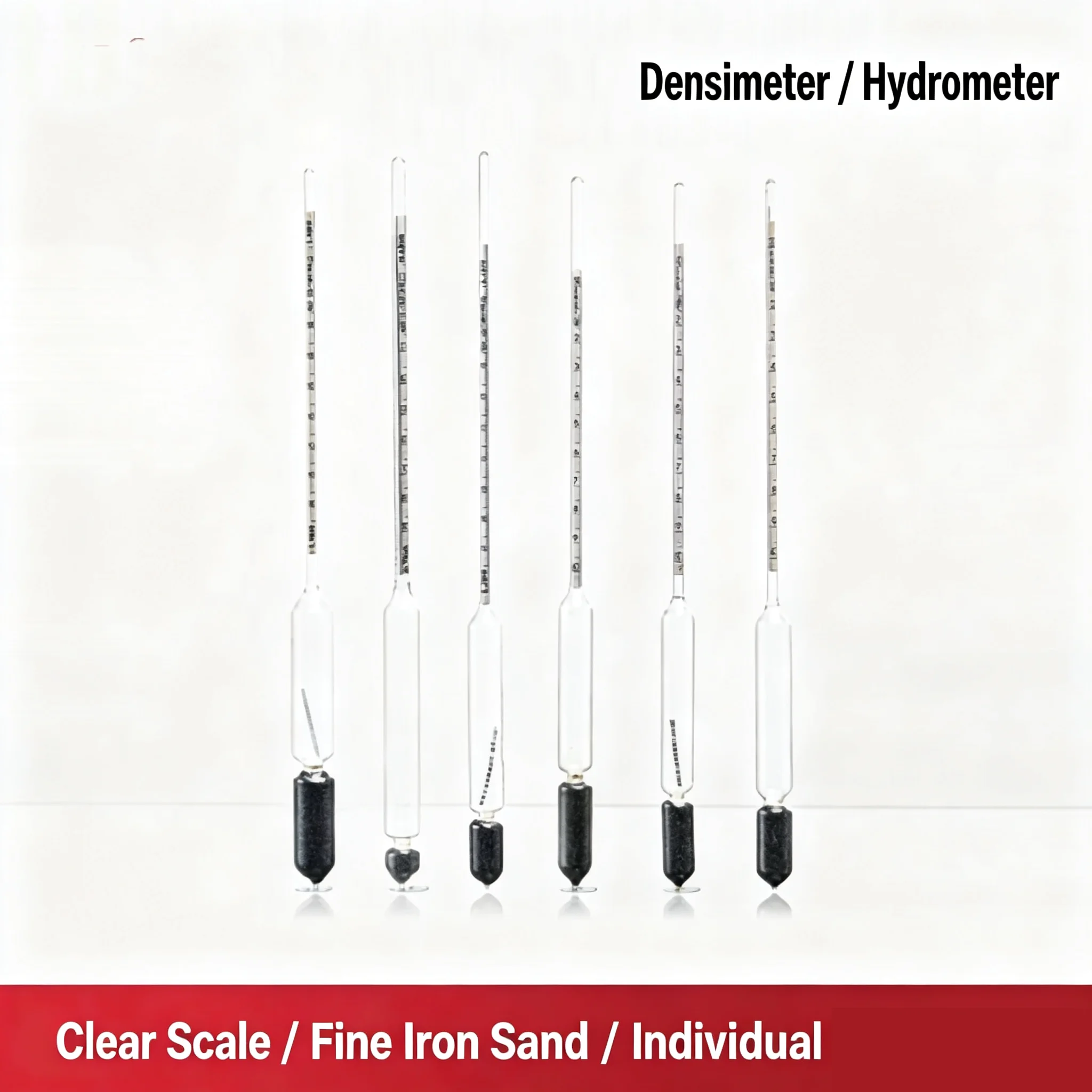 10pcs Hydrometers Liquid Density Meter 0.7-0.8 Salinity Meter Concentration Meter Glass Float Pome Meter