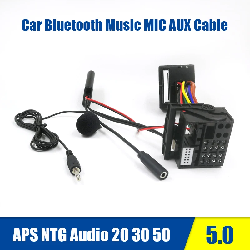 Автомобильный Bluetooth музыкальный микрофон AUX кабель адаптер жгута проводов для микрофона для Mercedes-Benz W203 W209 W221 R230 APS NTG Audio 20 30 50
