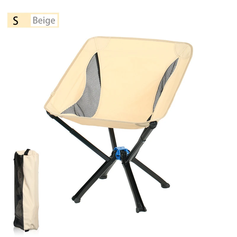 Silla pequeña plegable portátil para acampar, silla de Luna para mochilero al aire libre, Picnic, silla de viaje de apertura rápida