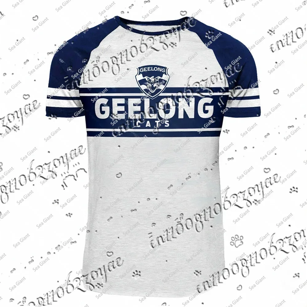 

Rugby Jersey Clothes Player Men Kids T Shirt Team Tee Teenager Home Breathable Geelong Cats Boys Training Top Sportswear 2025