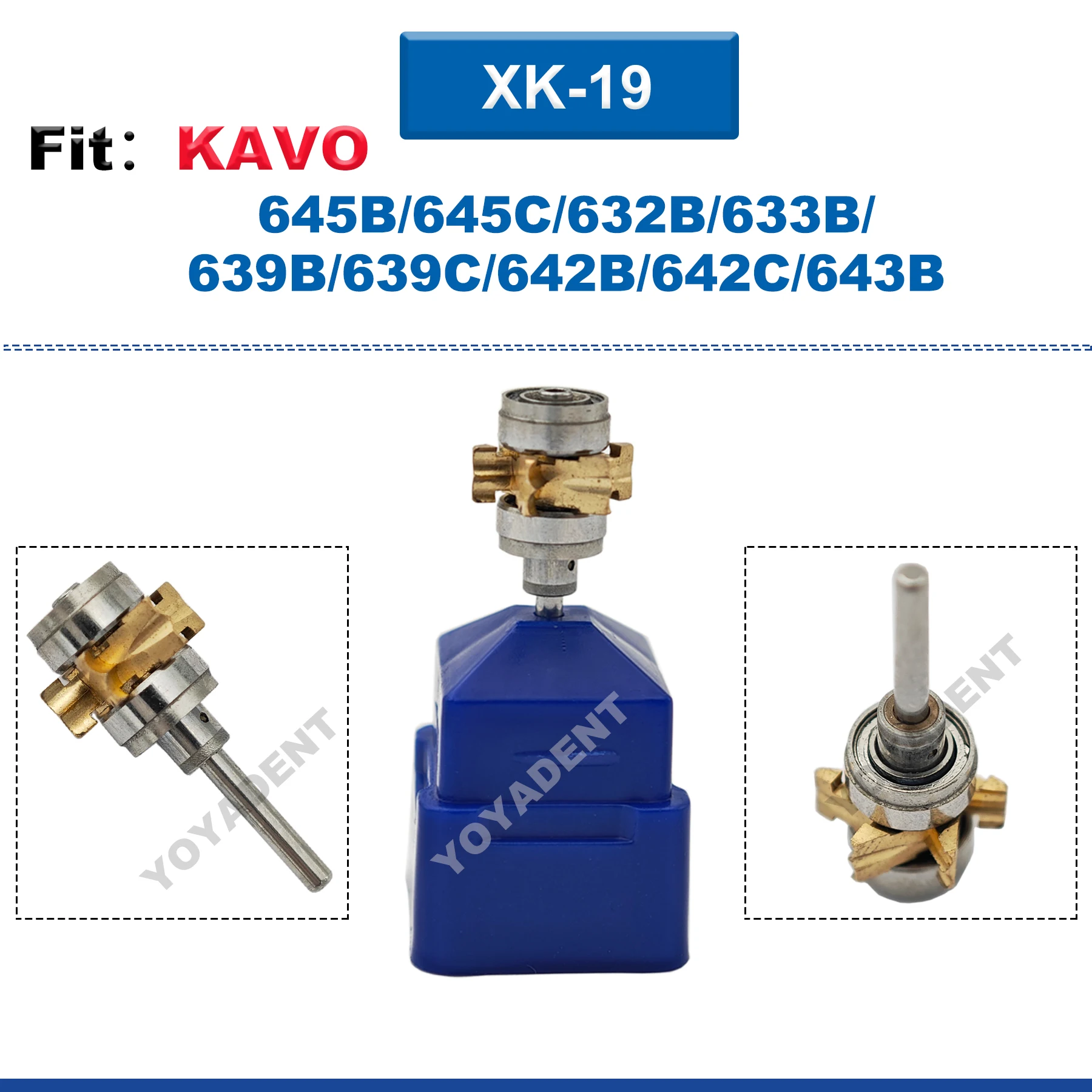 Tandheelkundige Turbine Cartridge Luchtrotor Tandheelkunde Handstuk Accessoires Fit NSK KAVO COXO Hoge Snelheid Handstuk