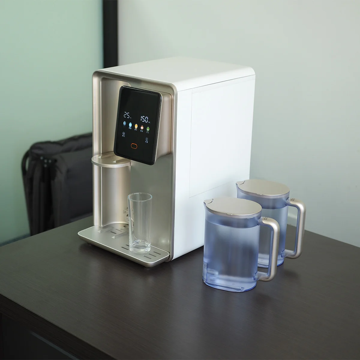 Free Installation Countertop RO Water Purifier Hot Cold Water Dispenser With Large Water Tank