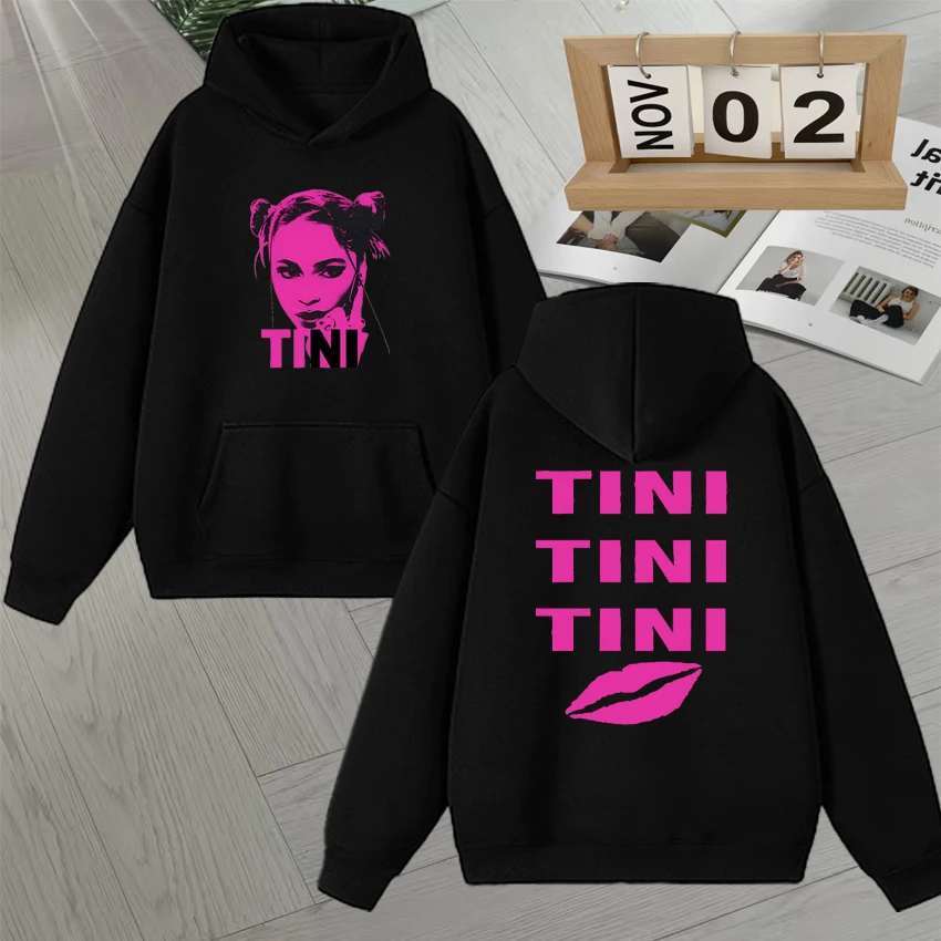 

Rapper Tini Stoessel Futtura Album Tour 2025 Harajuku Sweatshirt Double Sided Print Pullover Men Women Y2K Fleece Hoodie Unisex