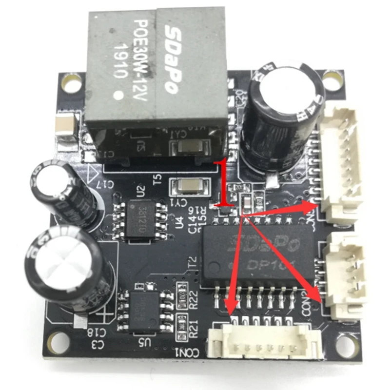 Sdapo pm3812at 2a isoliertes temperatur beständiges Poe-Modul in Industrie qualität 25,5 w