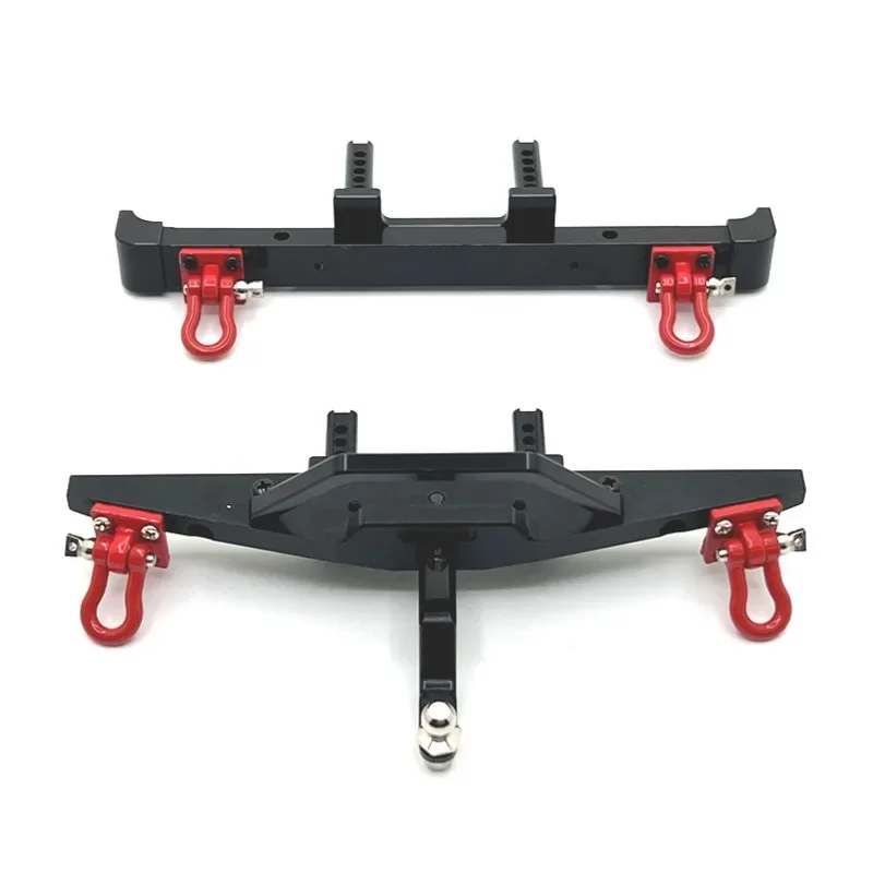 MN128 MN86 G500 Metal Front and Rear Bumper with Tow Hook 1/12 RC Car Upgrade Parts Accessories