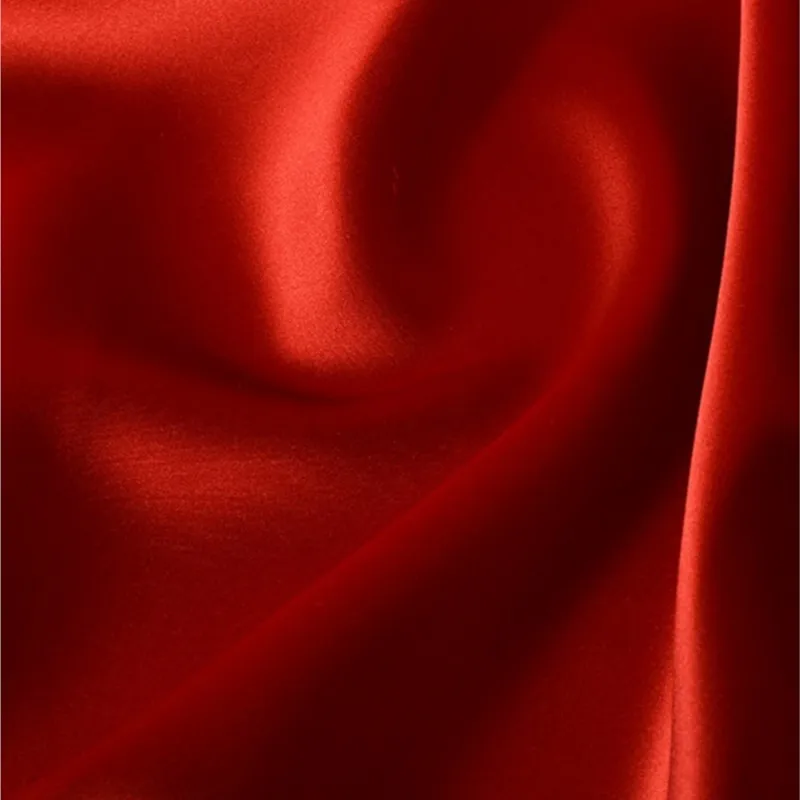 CD664 Heavy 30 mumi silk fabric satin cheongsam coral Heh