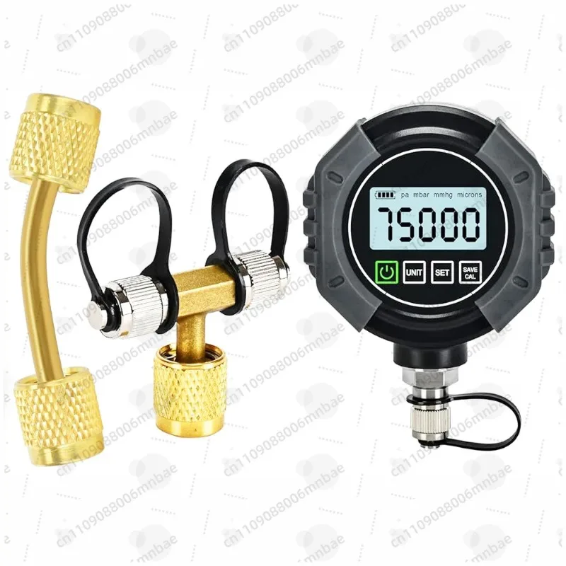NEW High Accuracy Digital Vacuum Meter Microns Vacuum Gauge HVAC Refrigerant Pressure Vacuum Tester With Pirani Sensor VG100