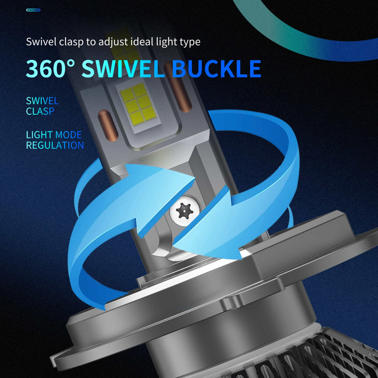 SANHE H4/9003/HB2 LED Headlight Bulbs High and Low Beam High Power 140W 40000LM Super Bright 6500K Cool White,Quick Installation