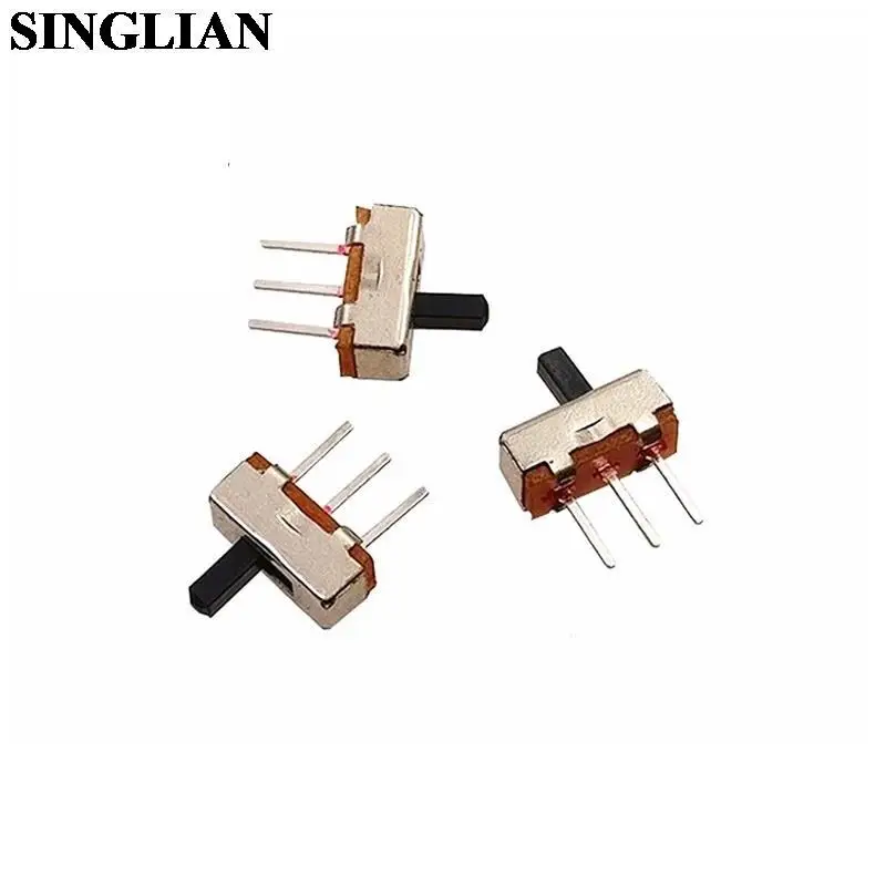 100pcs/lot Toggle Switch SS12d00G4 Two Files Three Feet Shank Length 4mm