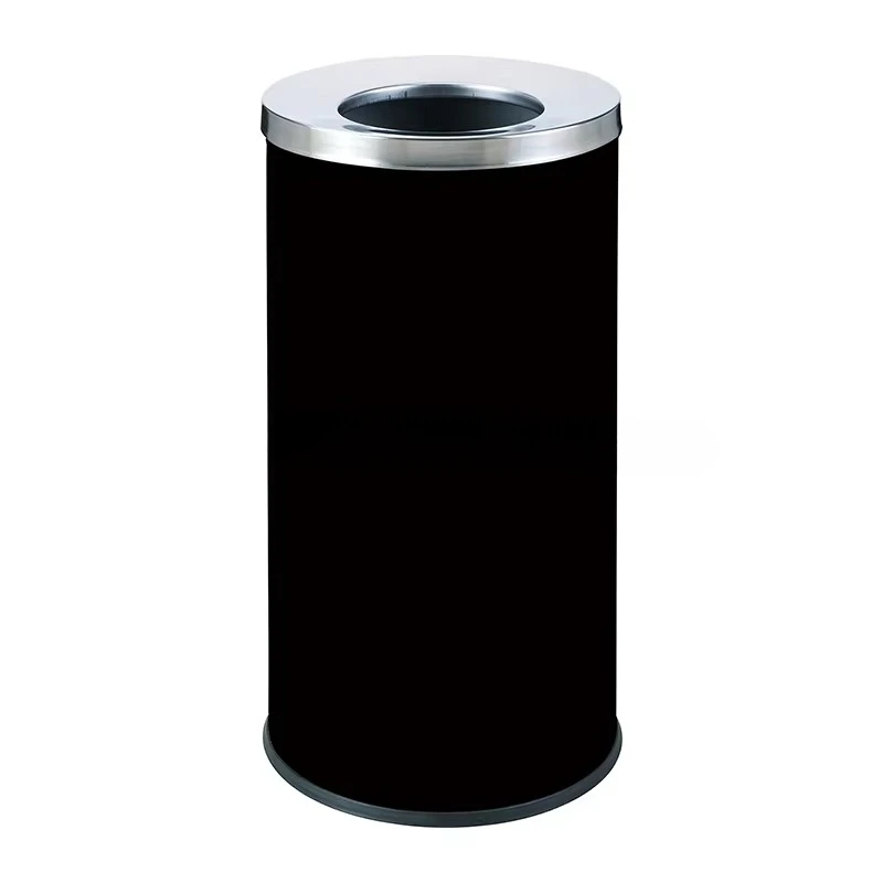 Modern Style Stainless Steel Trash Bin  Lobby Hotel Use Metal Waste Container Standing Tall Trash Can