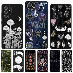 Occult Witchcraft Moon Gothic Witch phone case For Samsung Galaxy S24 S25 S23 S22 Ultra Note 10 20 Plus S20 S21 FE Cover