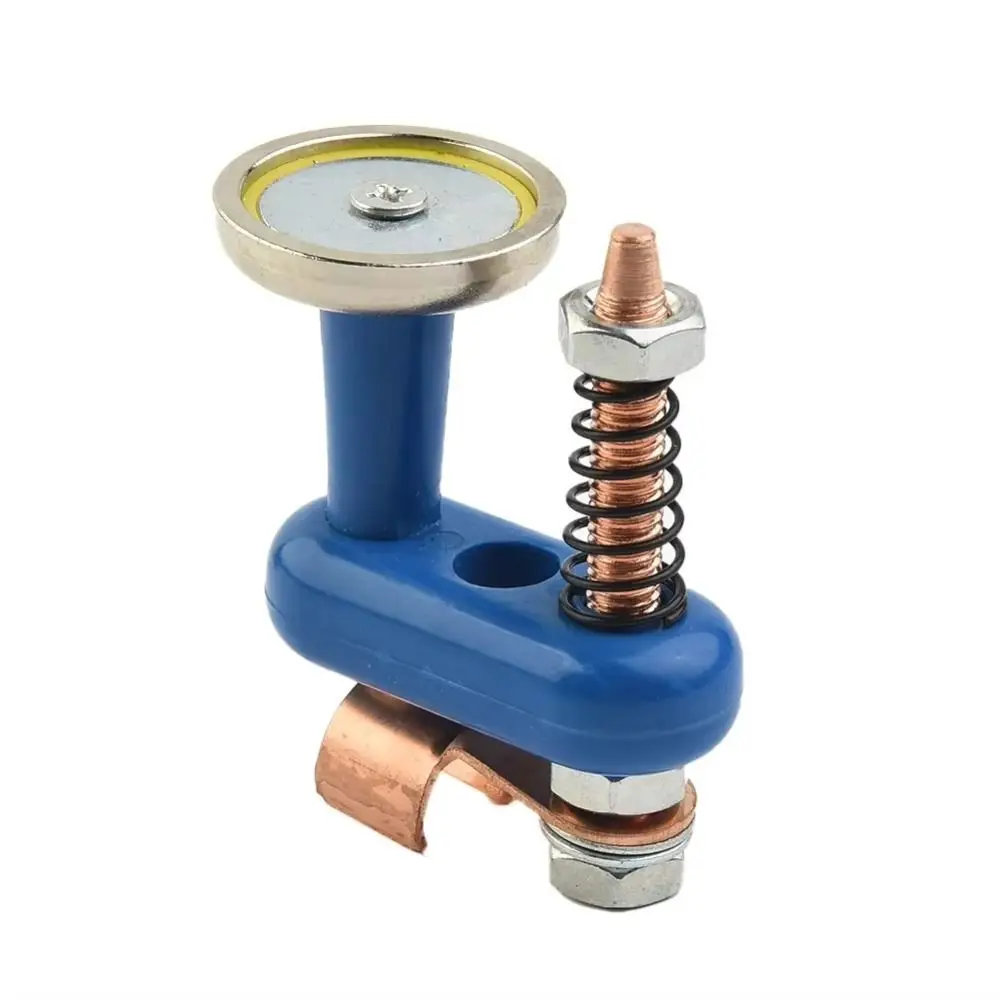 Magnetic Welding Ground Clamp Double/Single Headed Pure Copper Electric Welder Magnet Head Conductive Heat-Insulated