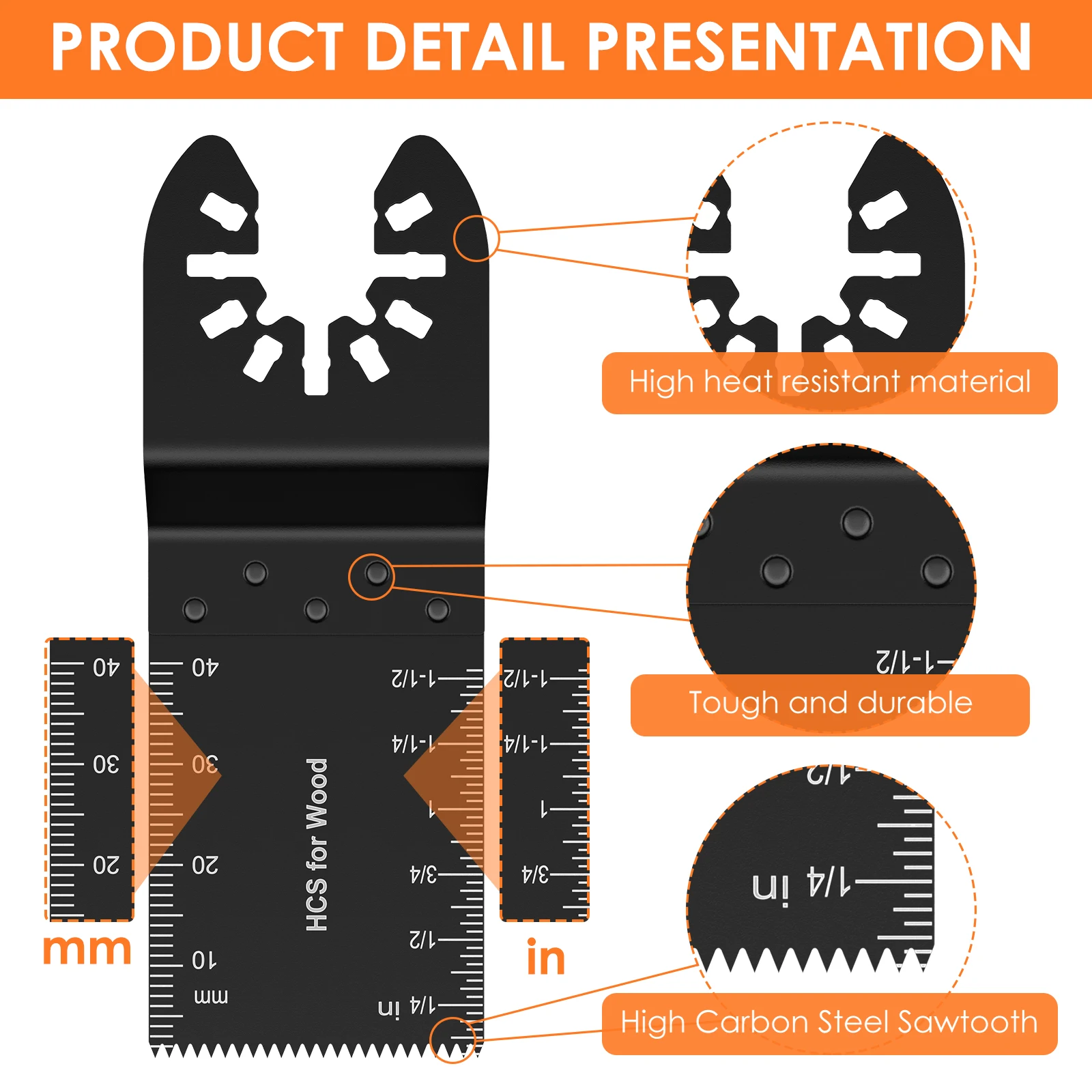 8/16/24/48 Oscillating Saw Blade Set Multi Tool Blades Oscillating Saw Blade Renovator Multi Cutter Blade For Wood Metal Plastic