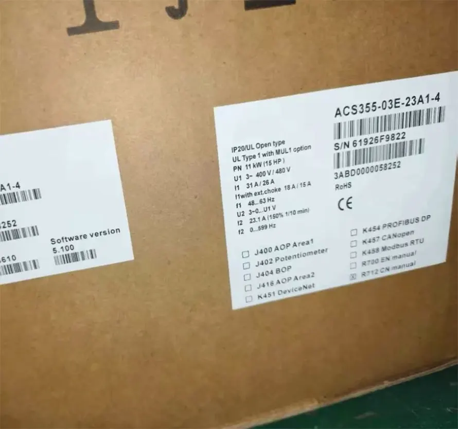 Brand New ACS310-03E-17A2-4 ACS355-03E-23A1-4 ACS310-03E-25A4-4 One Year Warranty