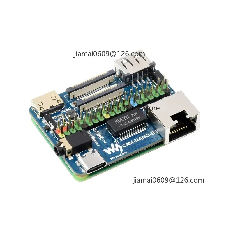 Nano Base Board B for CM4, Raspberry Pi Compute Module 4 Carrier Board Same Size