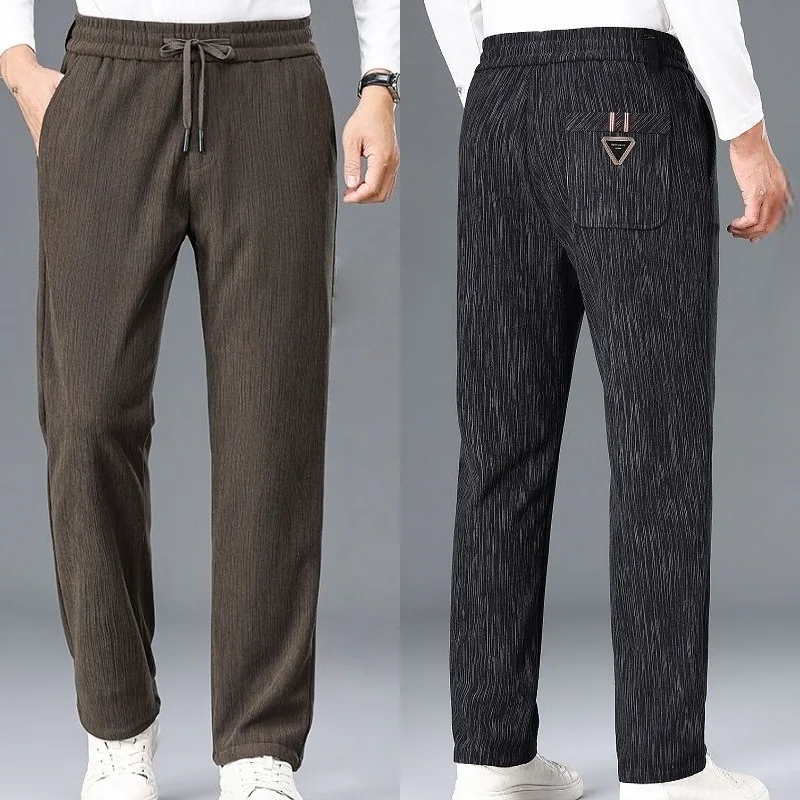 

Men's Thiened Corduroy Casual Pants Winter Warm Outerwear Autumn Winter Fce Lined Thiened Snow Velvet Youth Faion Ci...