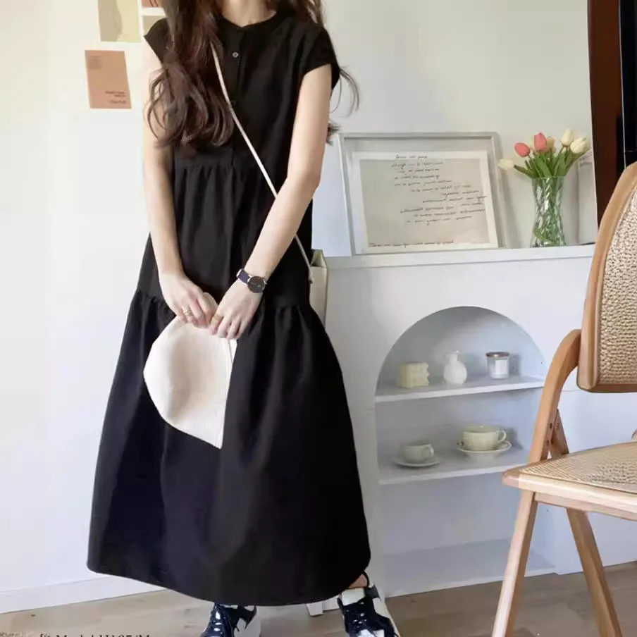 

Long Dress Women Maxi Dresses Striped Vestidos Streetwear Cute Sleeveless Elegant High Waist Y2k Casual Loose Sweet 2025 Chic