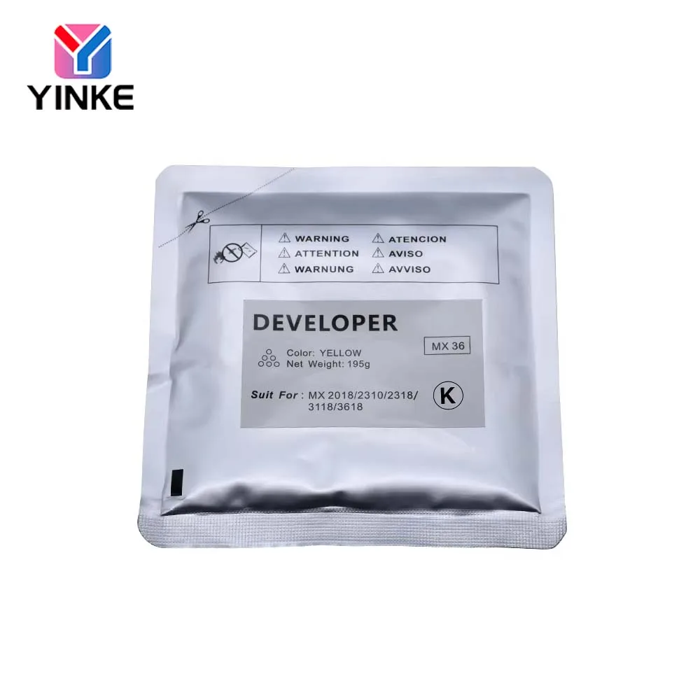 195g MX36 Developer Powder For For Sharp MX2618/MX3118/MX3618/MX2318/MX2018/MX23 OEM Quality Compatible MX36 Carrier 1Bag