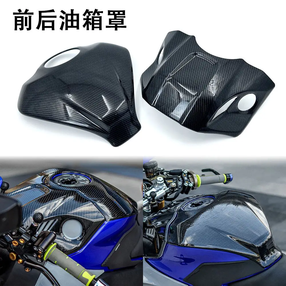 FOR YZF-R3 YZF-R25 R3 R25 2019-2025 Motorcycle Carbon Paint Oil Fuel Gas Tank Cover Tank Pad Sticker Protect Cover Guard