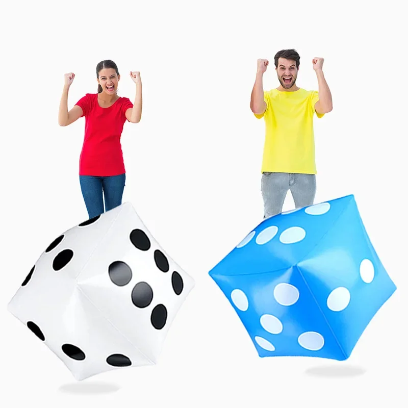 Pvc dados infláveis para reunião anual, bar, ktv, acessórios de atividade, jogo infantil, milionário, big dice, 10pcs