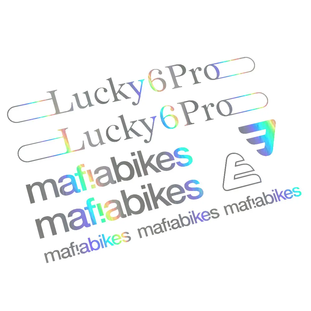 For Mafia Lucky 6 PRO bike Frame labels Sticker decals BMX Bicycles