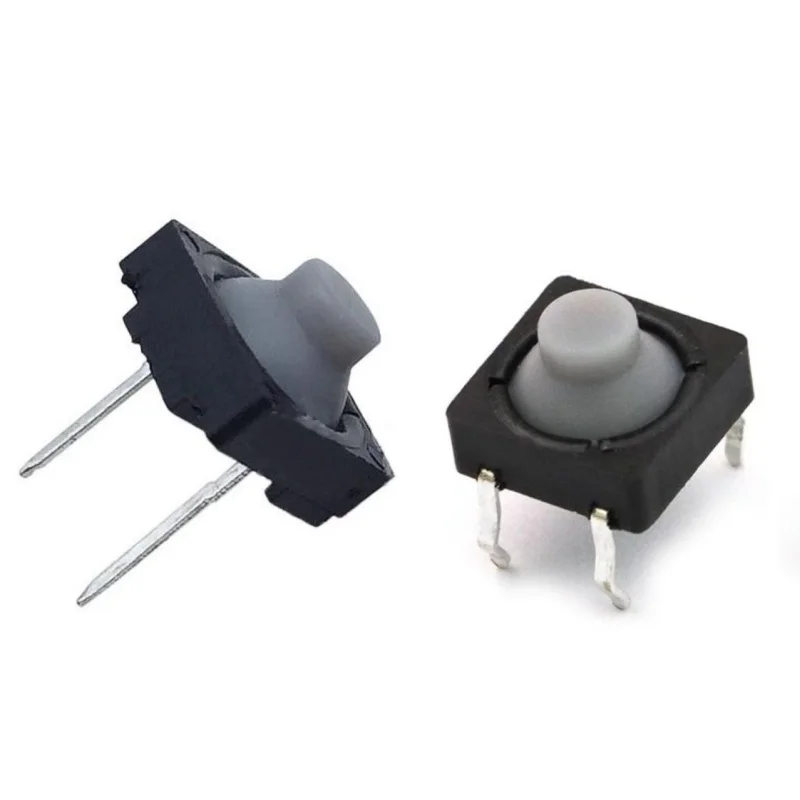 10pcs 8 * 8 * 5MM 2pin/4pin conductive adhesive button switch touch switch 8x8x5 silent silicone button switch