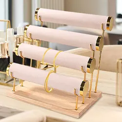 4 Tiers Bracelet Holder Pendants Storage Anklet Tower Bangle Display Stand for Dressing Table Selling Bedroom Business Cabinet