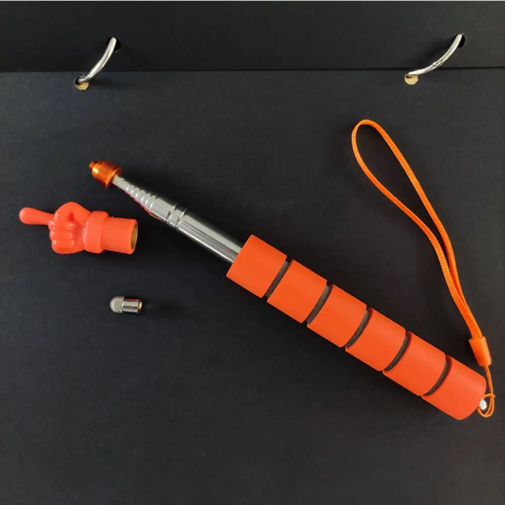 مؤشر دليل القراءة التليسكوبي قابل للسحب مع رأس شاشة تعمل باللمس، عصا مؤشر تعليمية على شكل إصبع صغير