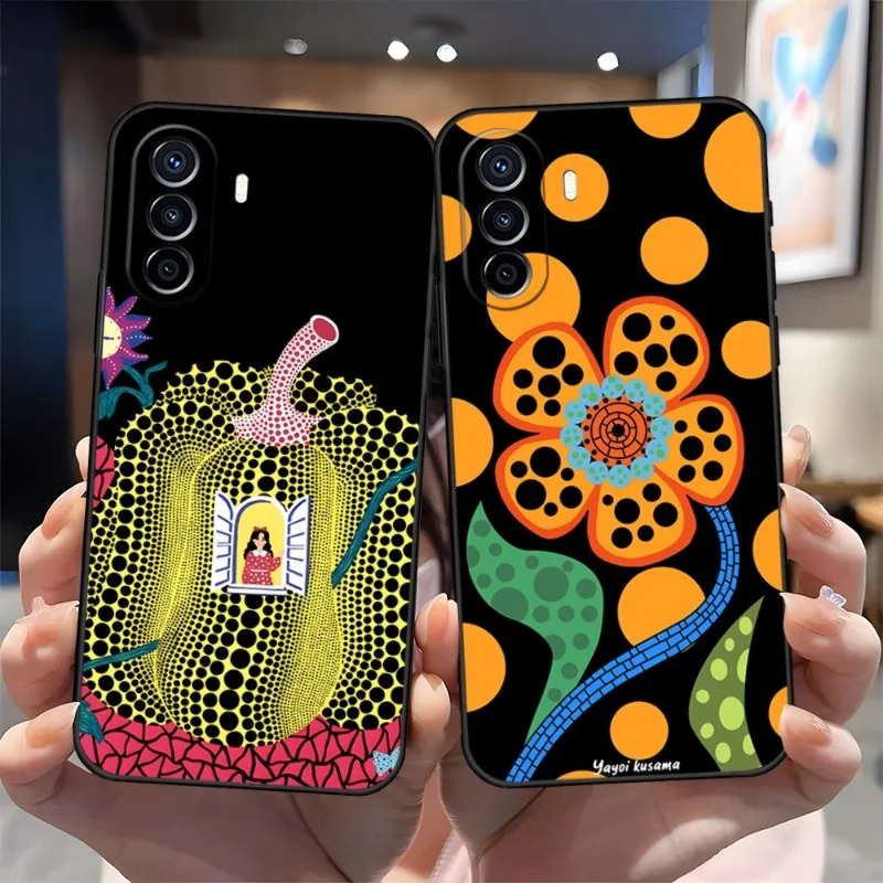 Pumpkin Yayoi Kusama Phone Case For Huawei P30Pro P50 P40 P20 P10 P9 Y7 Y9S Lite Honor X8 X7 70 Pro Psmart Coque