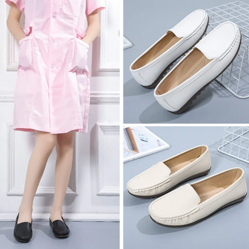Fashion Shoes Soft Soled Pregnant Women's Work and Leisure Shoes Spring Autumn New Comfortable Flat Bottomed Nurse Women's Shoes