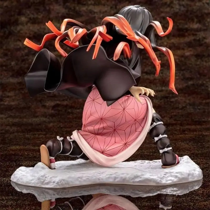 16cm Demon Slayer Kimetsu no Yaiba Kamado Nezuko figura de acción de batalla Anime modelo juguete para regalo muñeca móvil figura coleccionable juguete