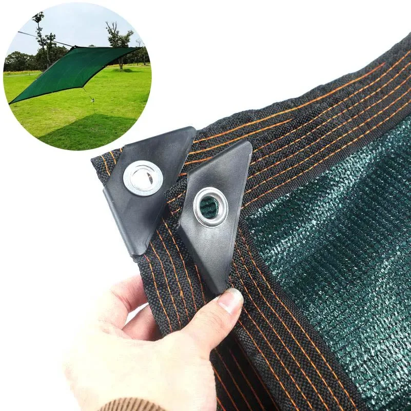 Voile d'ombrage vert foncé 50% et 80% pour jardin, abri pour plantes, filet pare-soleil en HDPE, couverture solaire pour gazebo, pergola, balcon, clôture, filet d'intimité