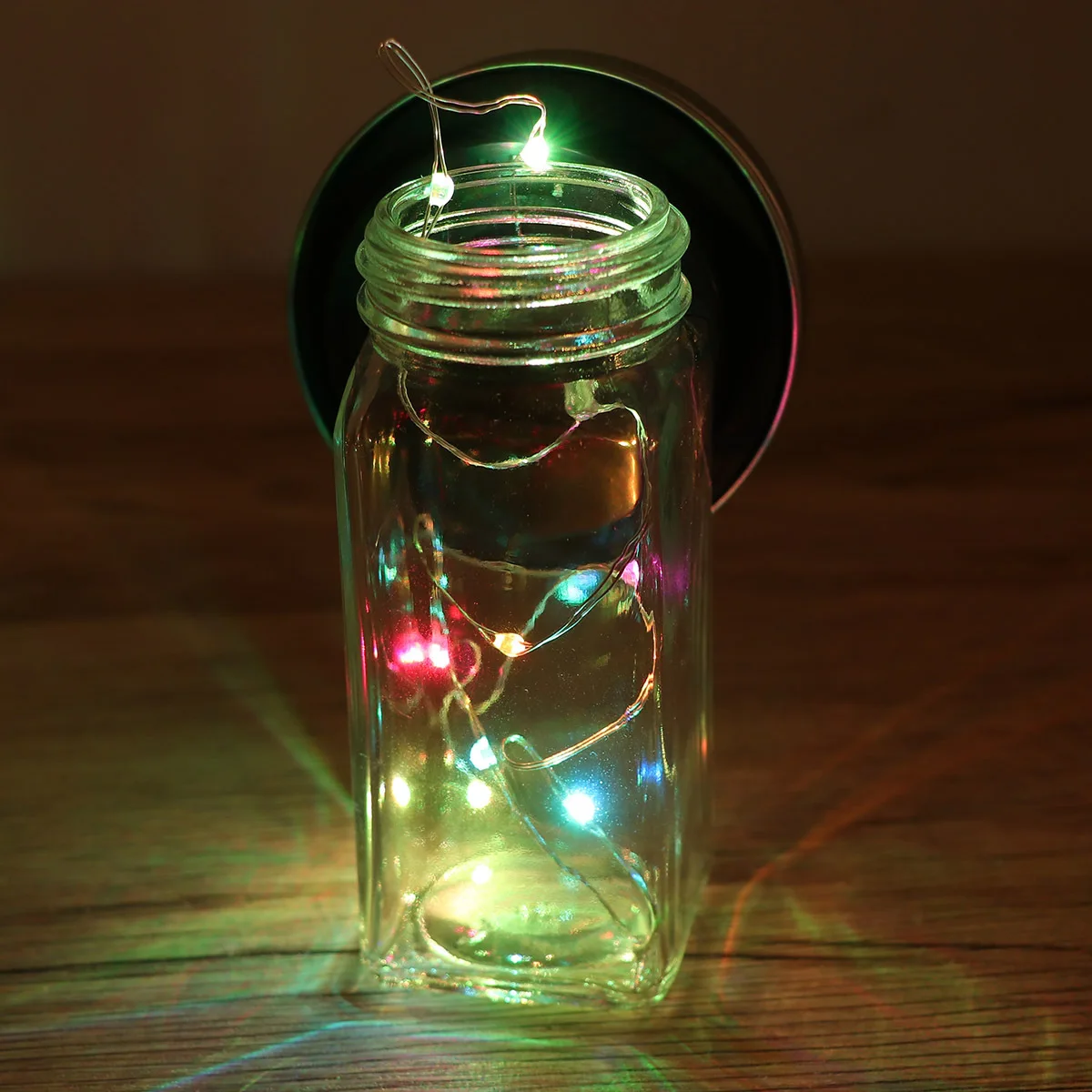 

3Pcs Solar Powered LED Light String Garden Decoration Lights Colorful Cover 10 LED Energy Saving Light String Decoration Lights