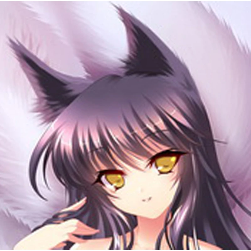 Ahri Anime Dakimakura Pillow Cover Double Sided Print Hugging Body Pillow Case Multi Size 120-180cm