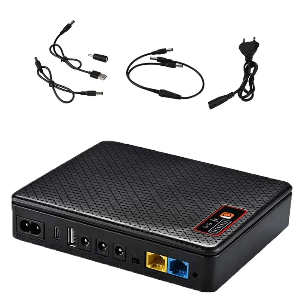 2026 New Reliable DC UPS Battery Backup 8000-20800mAh Uninterruptible Power Supply For WiFi Routers CCTV Camera System