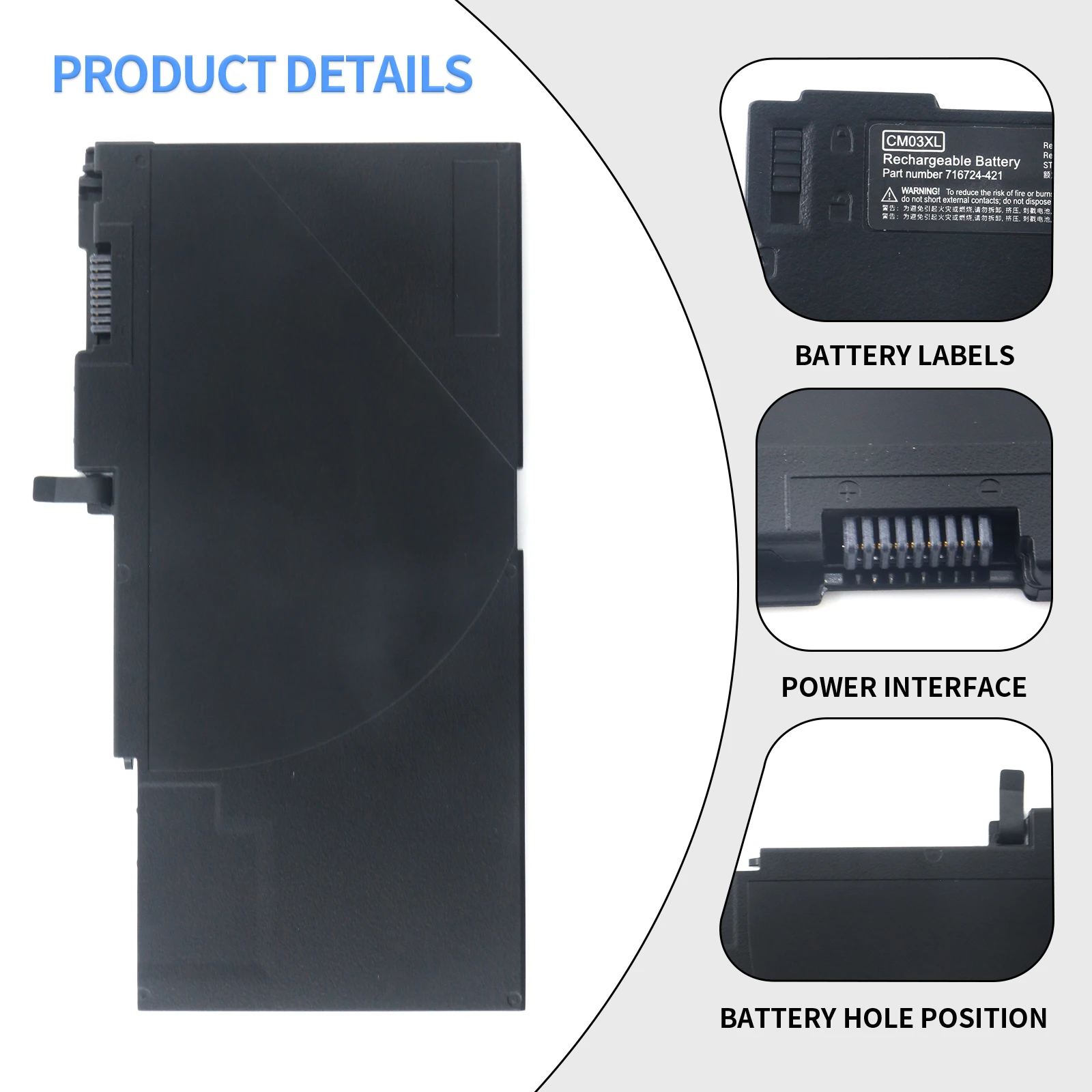 SHUOZB CM03XL بطارية الكمبيوتر المحمول ل Hp EliteBook 840 845 850 740 745 750 G1 G2 سلسلة HSTNN-DB4Q HSTNN-LB4R HSTNN-L11C 716724-171