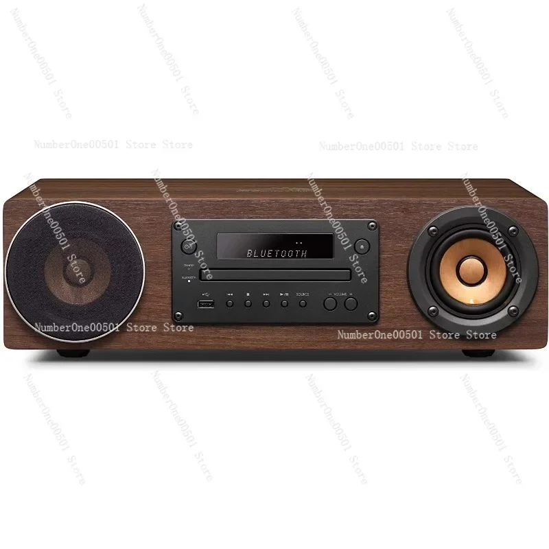 

EX-D6 Integrated Wooden CD USB Lossless Bluetooth Speaker For Home Desktop Living Room Bedroom Music Player -001