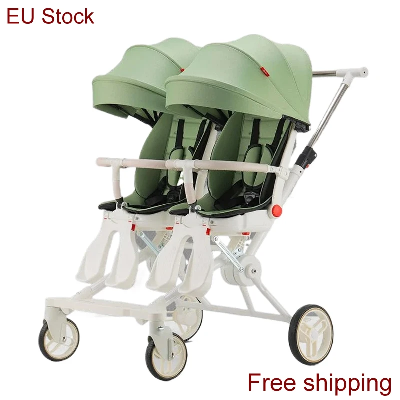 Mutiple Stroller Twin baby Stroller Two seats, portable baby stroller, lightweight can sit or lie down baby strollers