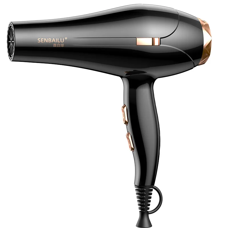 Senbailu New Quick Drying Hair Dryer US/UK/EU Plug Household Blue Light Cold and Hot Air 110V 220V Hammer Hair Dryer